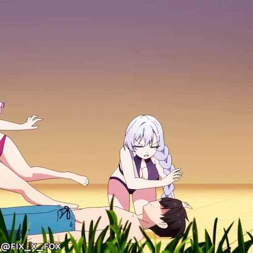 👊 Стикер «Kimi no Koto ga Daisuki na 100-nin no Kanojo p2» для Telegram