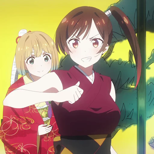 💪 Стикер «Kanojo, Okarishimasu 2» для Telegram