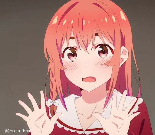 🫣 Стикер «Kanojo, Okarishimasu 2» для Telegram