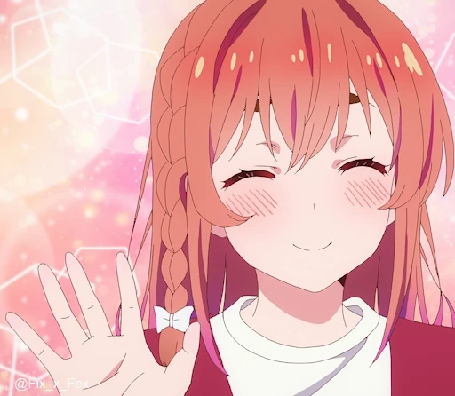 👋 Стикер «Kanojo, Okarishimasu 2» для Telegram