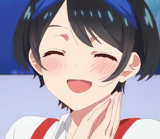 ☺️ Стикер «Kanojo, Okarishimasu 2» для Telegram