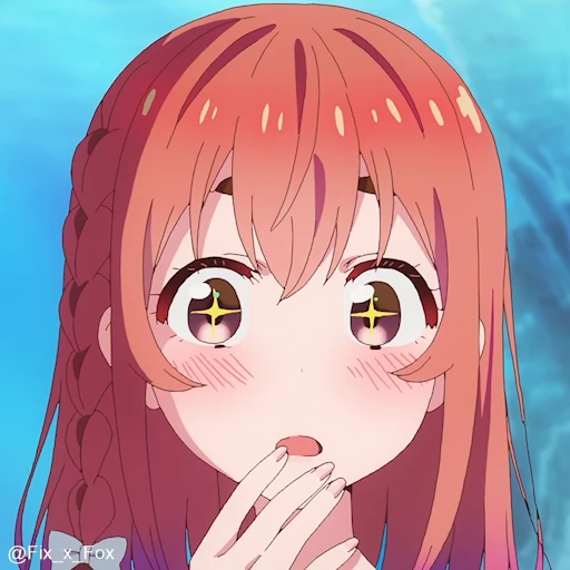 🤩 Стикер «Kanojo, Okarishimasu 2» для Telegram