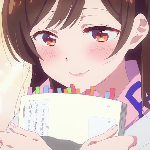🤗 Стикер «Kanojo, Okarishimasu 2» для Telegram