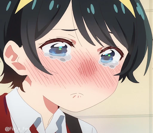 😢 Стикер «Kanojo, Okarishimasu 2» для Telegram