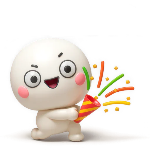 🥳 Стикер «Кансай 3D» для Telegram