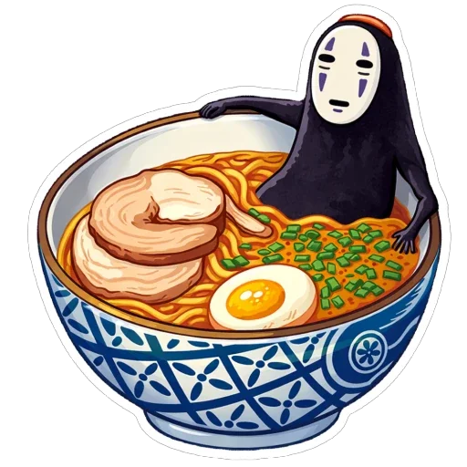 🍜 Стикер «Безликий» для Telegram