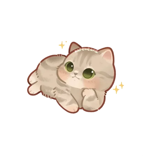 🌟 Стикер «Kapebeans cat&;s» для Telegram