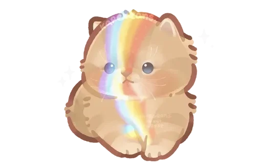 🌈 Стикер «Kapebeans cat&;s» для Telegram