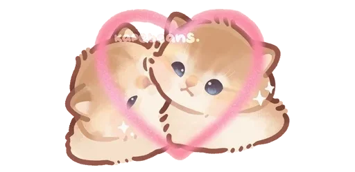 ❤️ Стикер «Kapebeans cat&;s» для Telegram