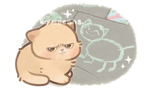 🤨 Стикер «Kapebeans cat&;s» для Telegram