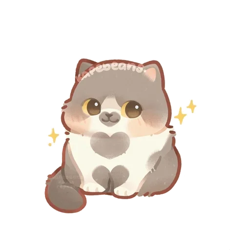 🌟 Стикер «Kapebeans cat&;s» для Telegram