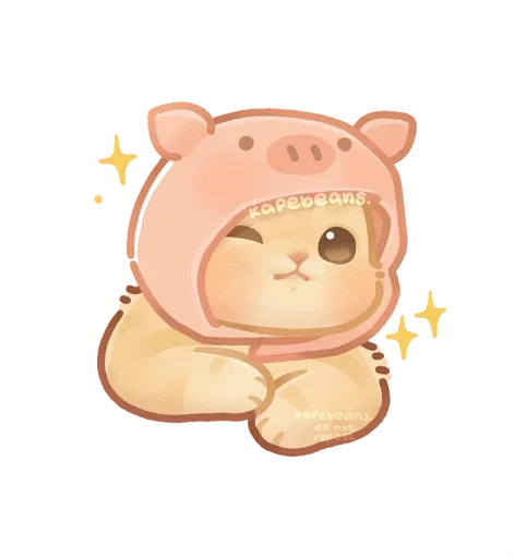 🐷 Стикер «Kapebeans cat&;s» для Telegram