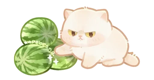🍉 Стикер «Kapebeans cat&;s» для Telegram