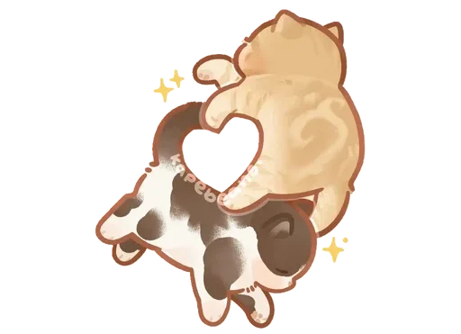 ❤️ Стикер «Kapebeans cat&;s» для Telegram