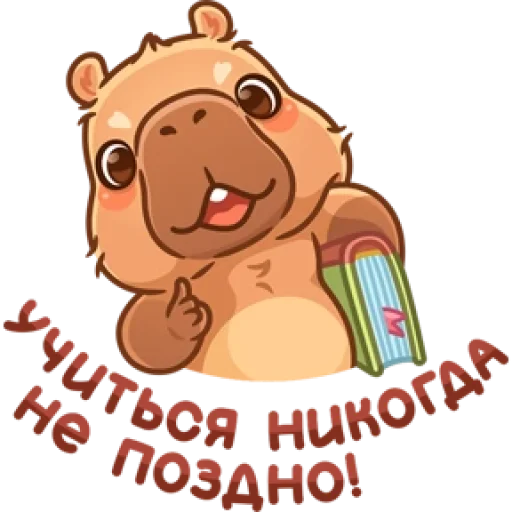 🤩 Стикер «Капибарное настроение» для Telegram