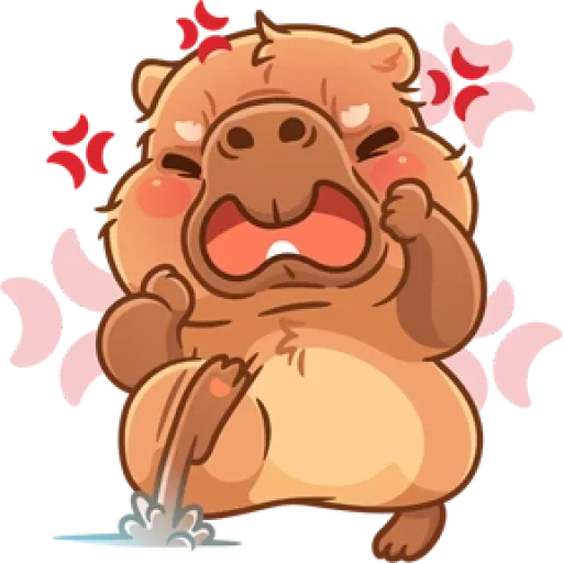 🤩 Стикер «Капибарное настроение» для Telegram