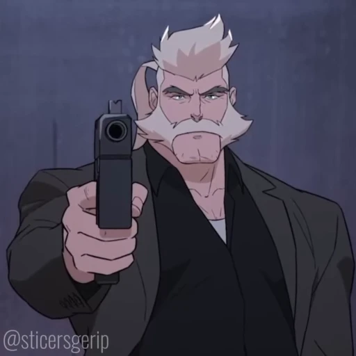 😂 Стикер «Капитан Лазерхоук Blood Dragon Remix» для Telegram
