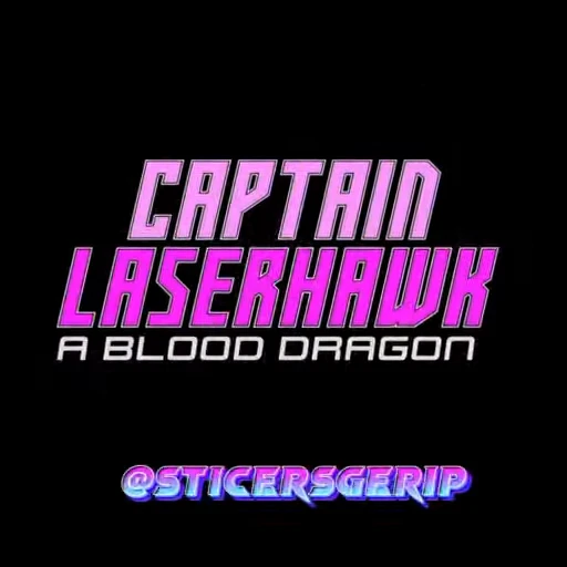 Стикерпак Капитан Лазерхоук Blood Dragon Remix для Telegram