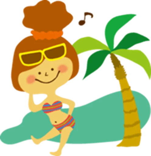 👙 Стикер «KAPUA&;s Happy Life 1» для Telegram