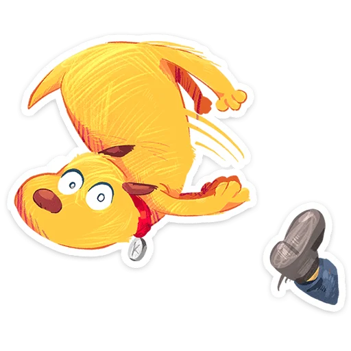 🌟 Стикер «Пёс Карандашик» для Telegram