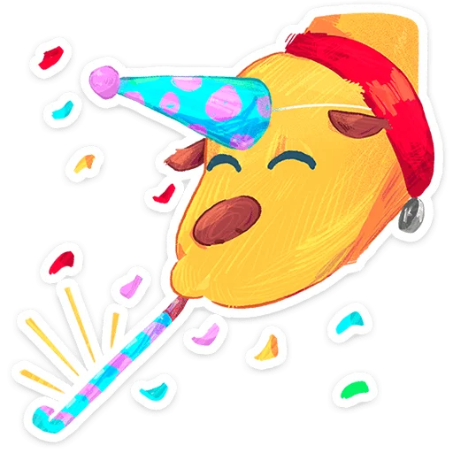 🌟 Стикер «Пёс Карандашик» для Telegram