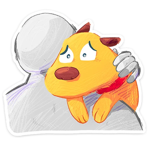 🌟 Стикер «Пёс Карандашик» для Telegram