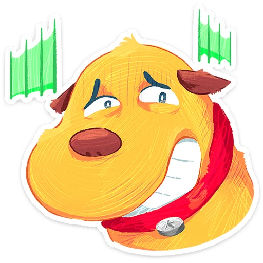 🌟 Стикер «Пёс Карандашик» для Telegram