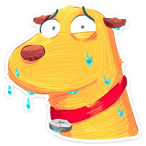 🌟 Стикер «Пёс Карандашик» для Telegram