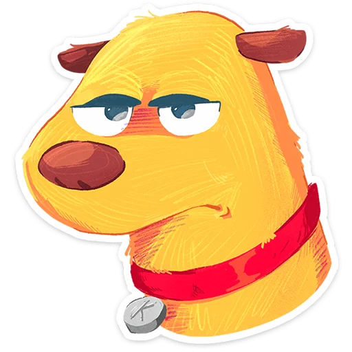 🌟 Стикер «Пёс Карандашик» для Telegram