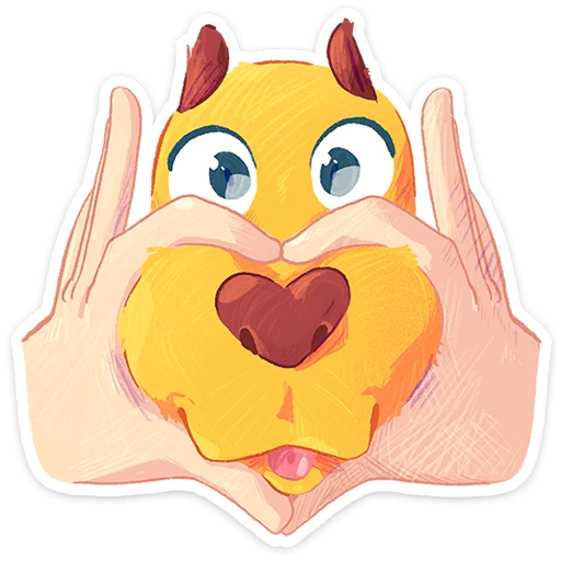 🌟 Стикер «Пёс Карандашик» для Telegram