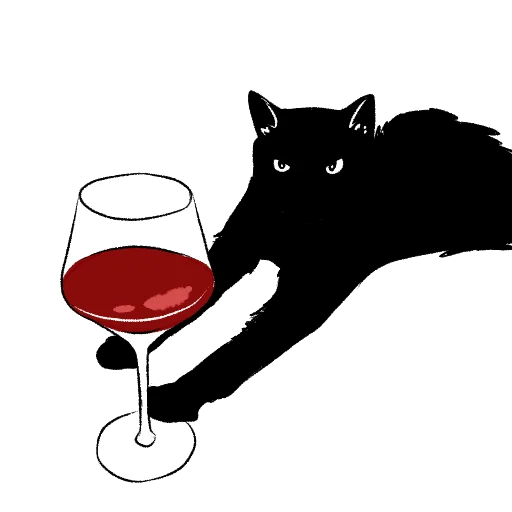 🍷 Стикер «кощки» для Telegram