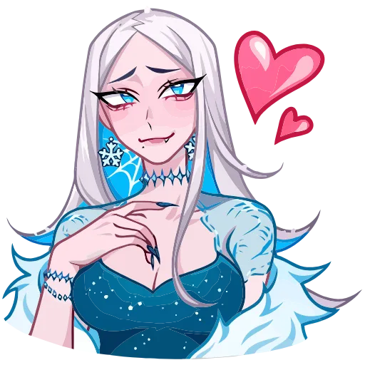 🥰 Эмодзи «Снежная Карина» для Telegram