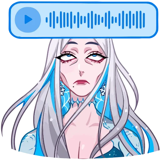 😑 Эмодзи «Снежная Карина» для Telegram