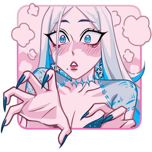 🤩 Эмодзи «Снежная Карина» для Telegram