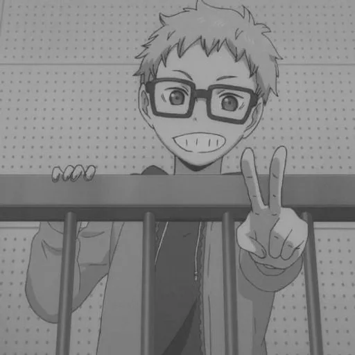 🦕 Стикер «Kei Tsukishima» для Telegram