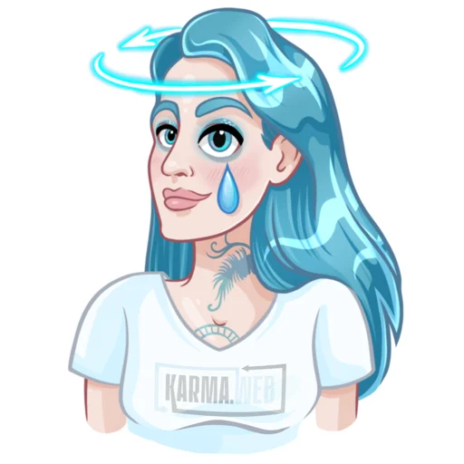 🥲 Стикер «КАРМА-girl» для Telegram