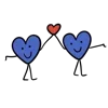 Стикер 33 Karma blue #cute #color #blue