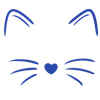 Стикер 17 Karma blue #cute #color #blue