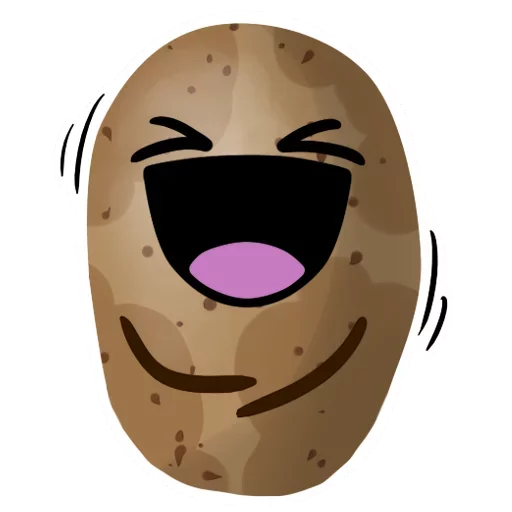 😄 Стикер «Funny Potato» для Telegram