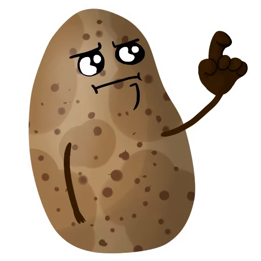 😳 Стикер «Funny Potato» для Telegram