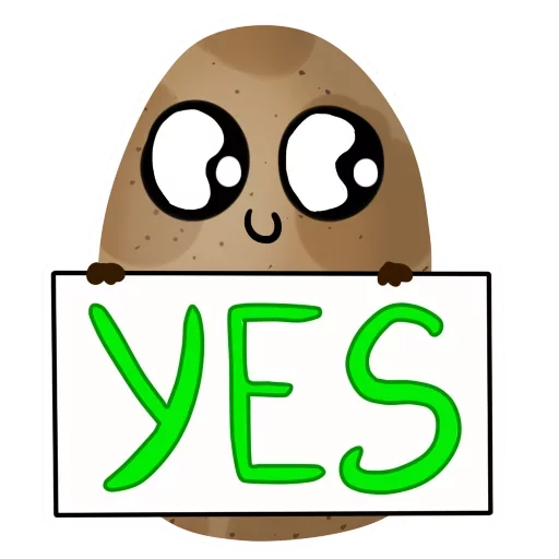 👍 Стикер «Funny Potato» для Telegram