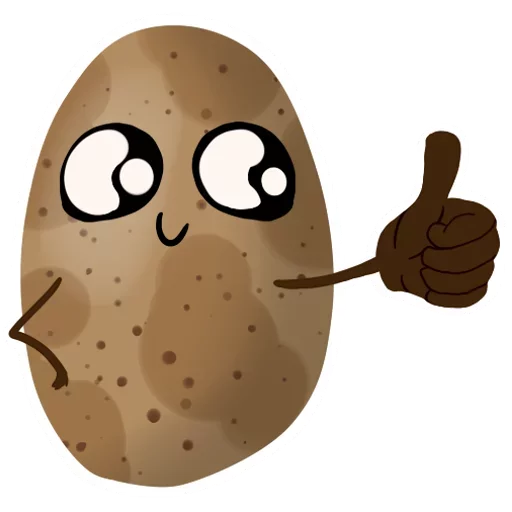 😁 Стикер «Funny Potato» для Telegram