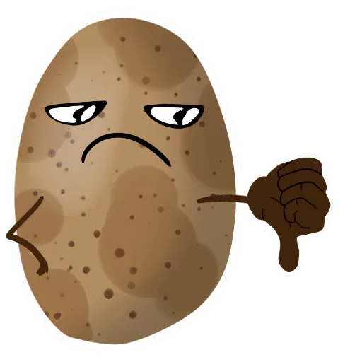 👎 Стикер «Funny Potato» для Telegram