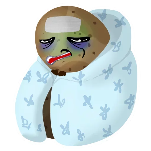😰 Стикер «Funny Potato» для Telegram