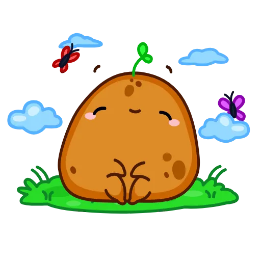😌 Стикер «Картошечка» для Telegram
