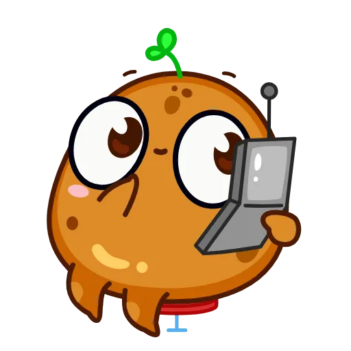 📞 Стикер «Картошечка» для Telegram