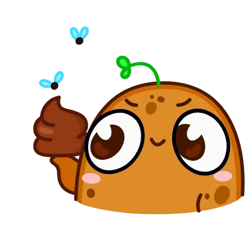 💩 Стикер «Картошечка» для Telegram