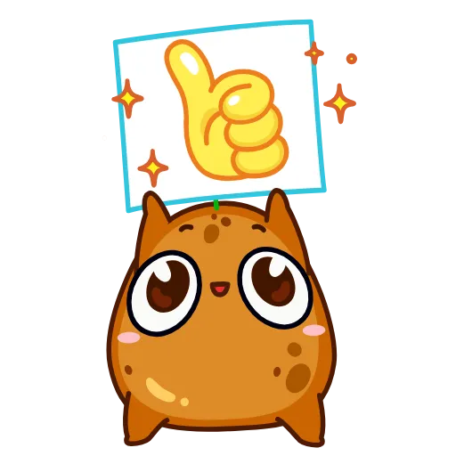 👍 Стикер «Картошечка» для Telegram