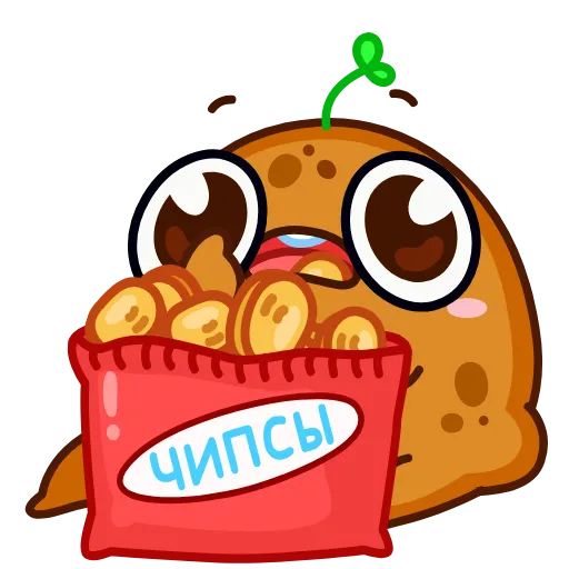 🍟 Стикер «Картошечка» для Telegram