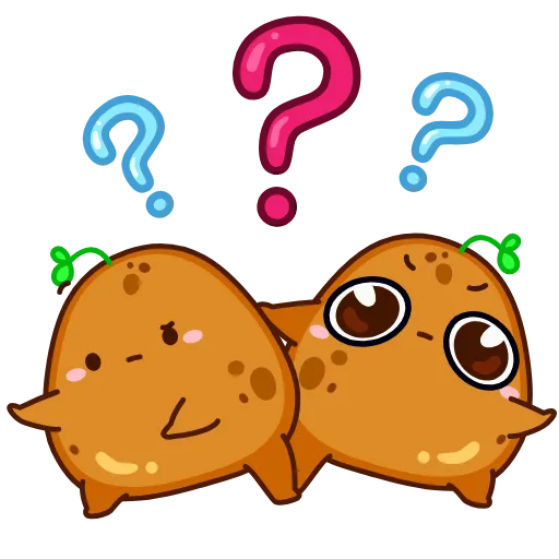 🤔 Стикер «Картошечка» для Telegram